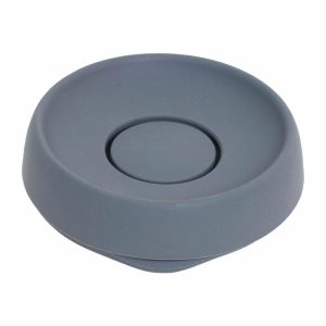 Soap Tray With Concealed Drain Spout In Silicone – Medium | Home Accessories Soap Dispensers & Dishes Bathroom Accessories Graphite