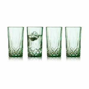 Sorrento Highball Glass 38 Cl 4-Pack | Tableware Long Drink & Highball Glasses Glasses Green