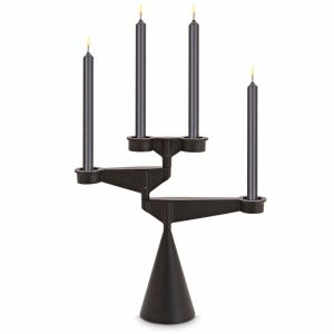 Spin Candle Holder Mini | Home Accessories Candle Holders Candle Holders black