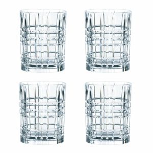 Square Whisky Glass 34 Cl 4-Pack | Tableware Whiskey & Cognac Glasses Glasses Tableware