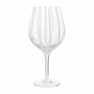 Stripe Red Wine Glass 65 Cl | Tableware Wine Glasses Glasses Clear-white stripes