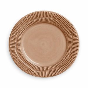 Stripes Plate Ø21 Cm | Tableware Small Plates & Side Plates Plates Cinnamon