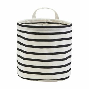 Stripes Storage Basket | Home Accessories Storage Baskets Home Accessories black-white