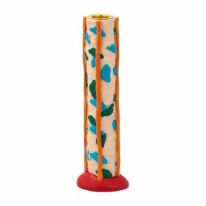 Styles Candle Sticks Spots 21 Cm | Home Accessories Candle Holders Candle Holders Blue-orange