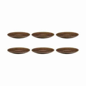 Terra Coffee Saucer Ø16.1 Cm 6-Pack | Tableware Tea & Coffee Saucers Plates Earth Brown