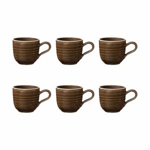 Terra Espresso Cup 9 Cl 6-Pack | Tableware Espresso Cups Cups & Mugs Earth Brown