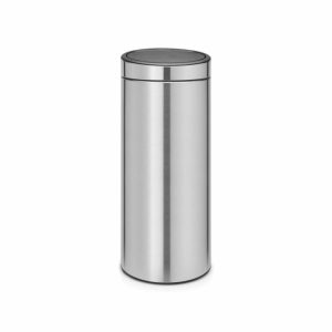 Touch Bin New Plastic Inner Bucket 30 L | Home Accessories Pedal Bins Bathroom Accessories Brushed steel