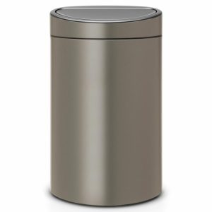 Touch Waste Bin Recycle With Plastic Inner Bucket 10/23 L | Home Accessories Pedal Bins Bathroom Accessories Brown