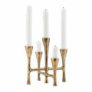 Tristy Candle Holder 20 Cm | Home Accessories Candle Holders Candle Holders brass