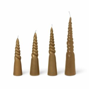 Twisted Candles 4-Pack | Home Accessories Candles Candle Holders Candles