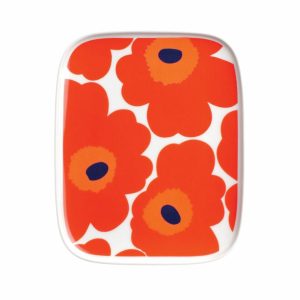 Unikko Plate 15X12 Cm | Tableware Serving Platters & Dishes Bowls & Serving Dishes red-white