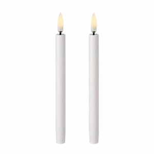 Uyuni Led Taper Candle Mini White Ø1.3 Cm 2-Pack | Home Accessories Led-Candles Candle Holders Home Accessories