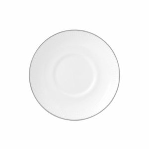 Vera Wang Blanc Sur Blanc Espresso Saucer | Tableware Tea & Coffee Saucers Plates Tableware