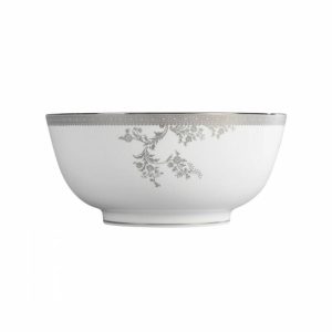 Vera Wang Lace Platinum Salad Bowl | Tableware Salad Bowls Bowls & Serving Dishes Salad Bowls