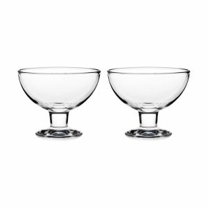 Verna Bowl On Foot 23 Cl 2-Pack | Tableware Dessert Bowls Bowls & Serving Dishes clear