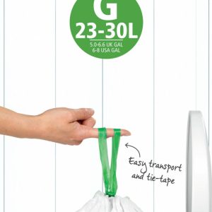 Waste Bags G For Bins Of 23-30 Liters 20 Bags/Roll | Home Accessories Pedal Bins Bathroom Accessories Home Accessories