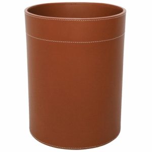 Waste Basket Leather | Home Accessories Waste Paper Baskets & Bins Home Accessories Cognac