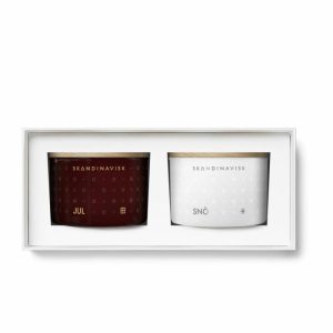 White Christmas Mini Candle Gift Set 2 Pieces | Home Accessories Scented Candles & Diffusers Candle Holders Home Accessories