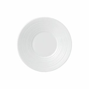 White Strata Espresso Saucer | Tableware Tea & Coffee Saucers Plates Tableware