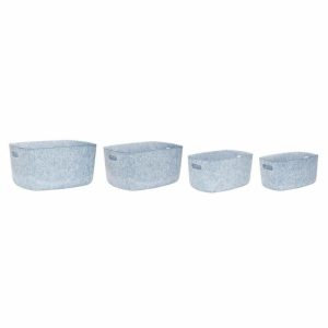 Felt Basket 4 Sizes | Home Accessories Storage Baskets Home Accessories blue