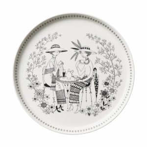 Emilia Plate Ø24 Cm | Tableware Small Plates & Side Plates Plates black-white